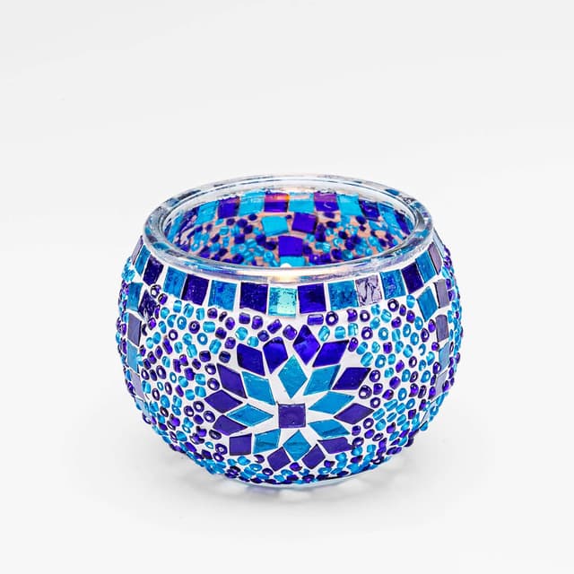 Teelichthalter 9 cm DORSETTO Blau