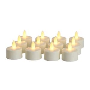 LED-Teelicht wiederaufladbar WEISS – wasserdicht IP68 – EINZELN – DORSETTO
