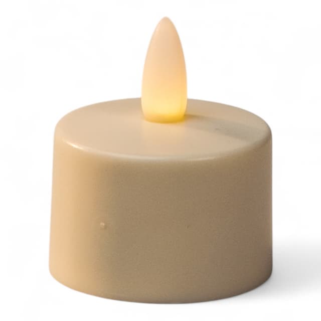 LED-Teelicht wiederaufladbar warmweiß – wasserdicht IP68 – EINZELSTÜCK DORSETTO